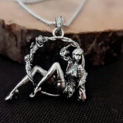 Dancing wreath girl in High heels Necklace- anime Cosplay