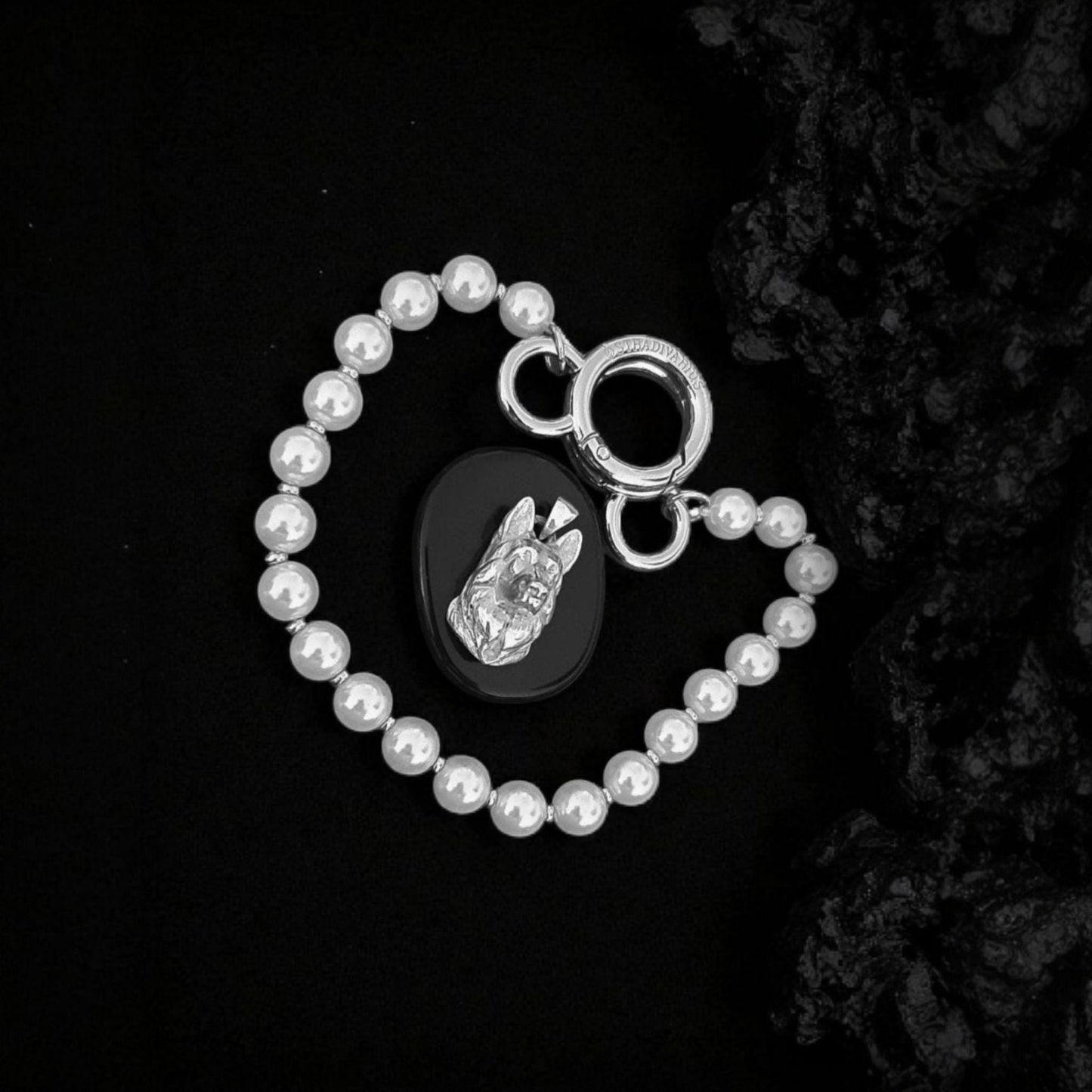 Handmade Sterling Silver German Shepherd Pendant: Detailed Dog Lover Jewelry