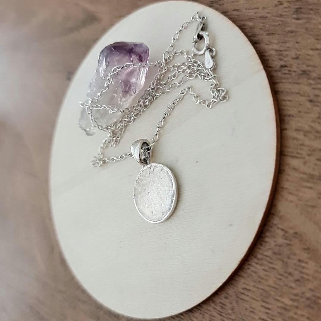 Handmade Sterling Silver Smiley Face Charm Pendant - Minimalist Jewelry