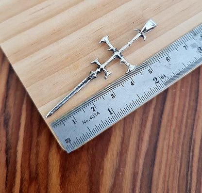 Sterling Silver Viego Sword Pendant: League of Legends, Handmade