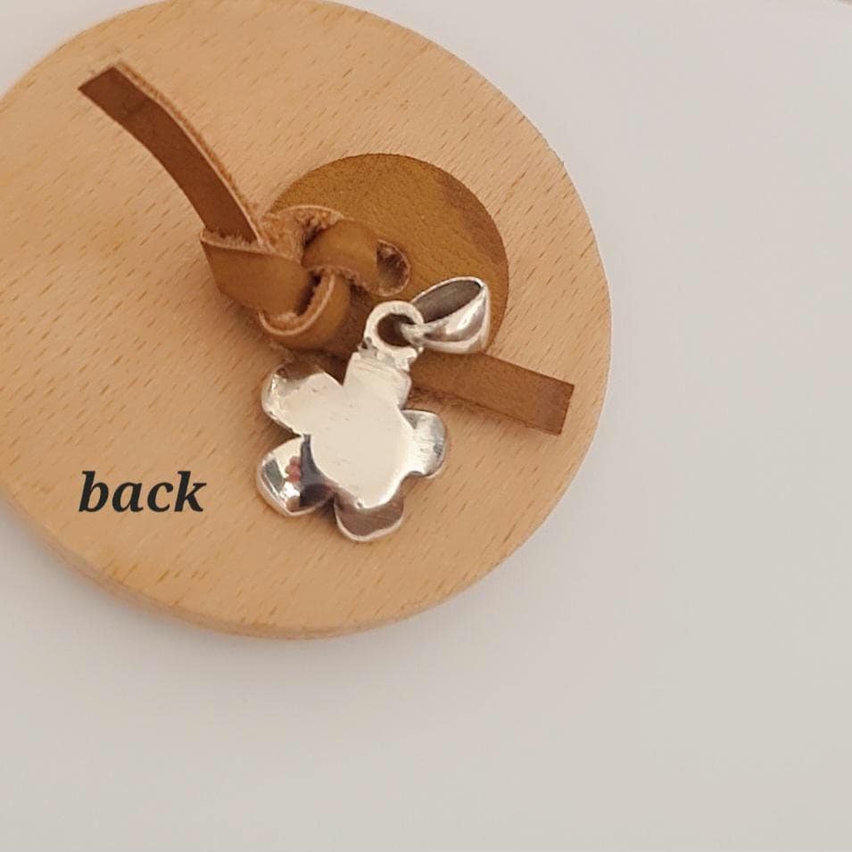 Oxidized Sterling Silver Flower Pendant: Vintage Floral Charm