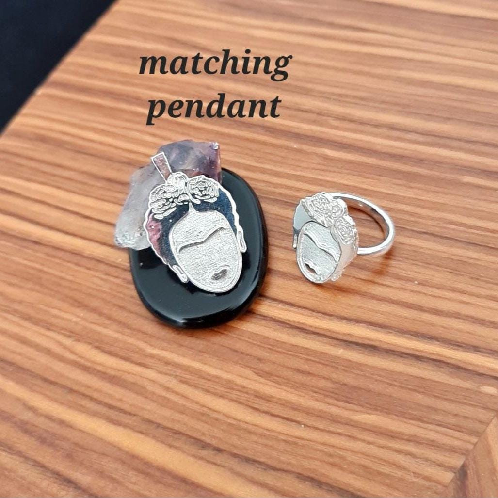 sterling silver ring - inspired by the iconic mexican painter - symbolising strength, powerand unmatched beauty