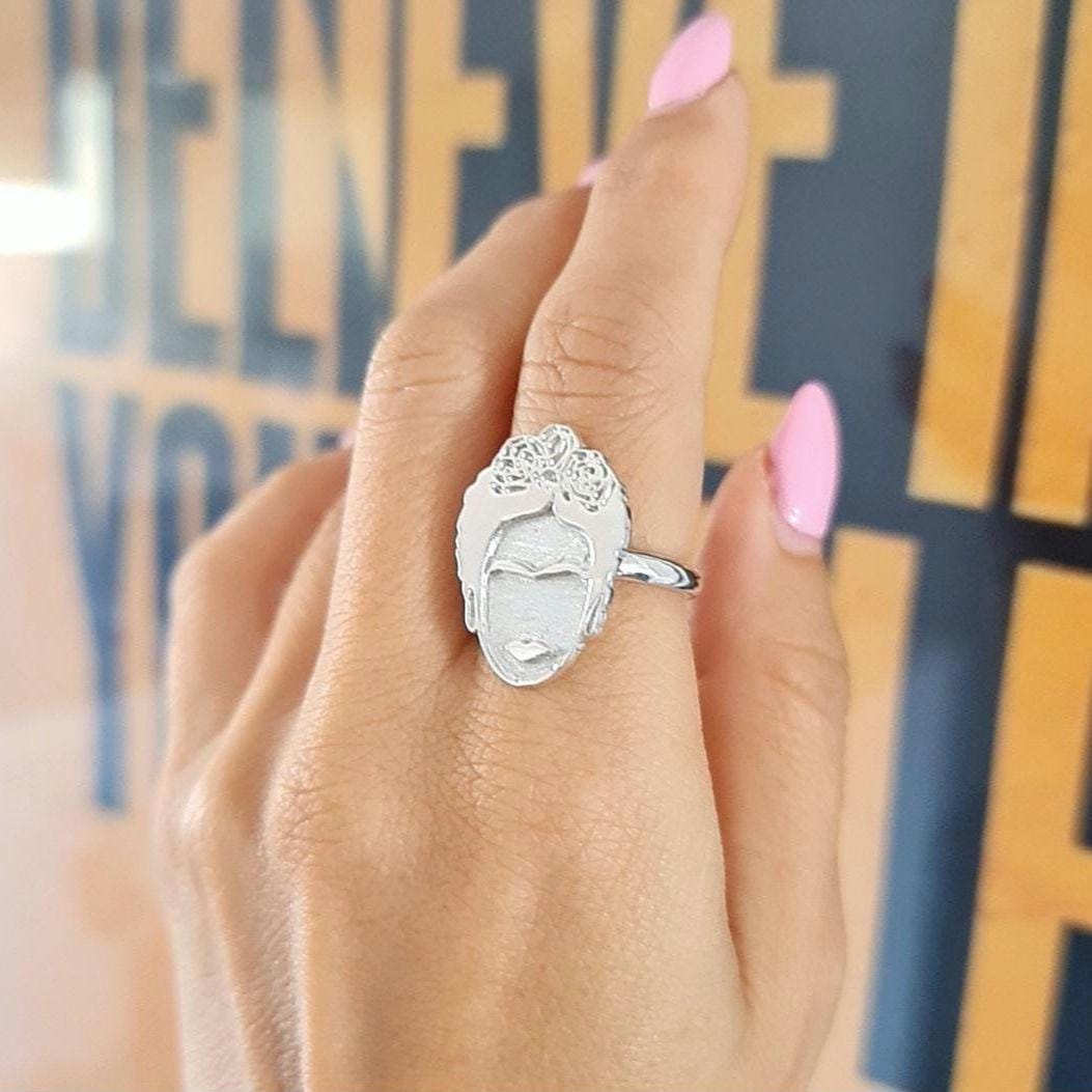 sterling silver ring - inspired by the iconic mexican painter - symbolising strength, powerand unmatched beauty