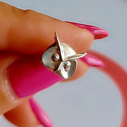 Miniature Owl stud Earrings - Sterling Silver Studs - Animal Jewelry for Nature Lovers -