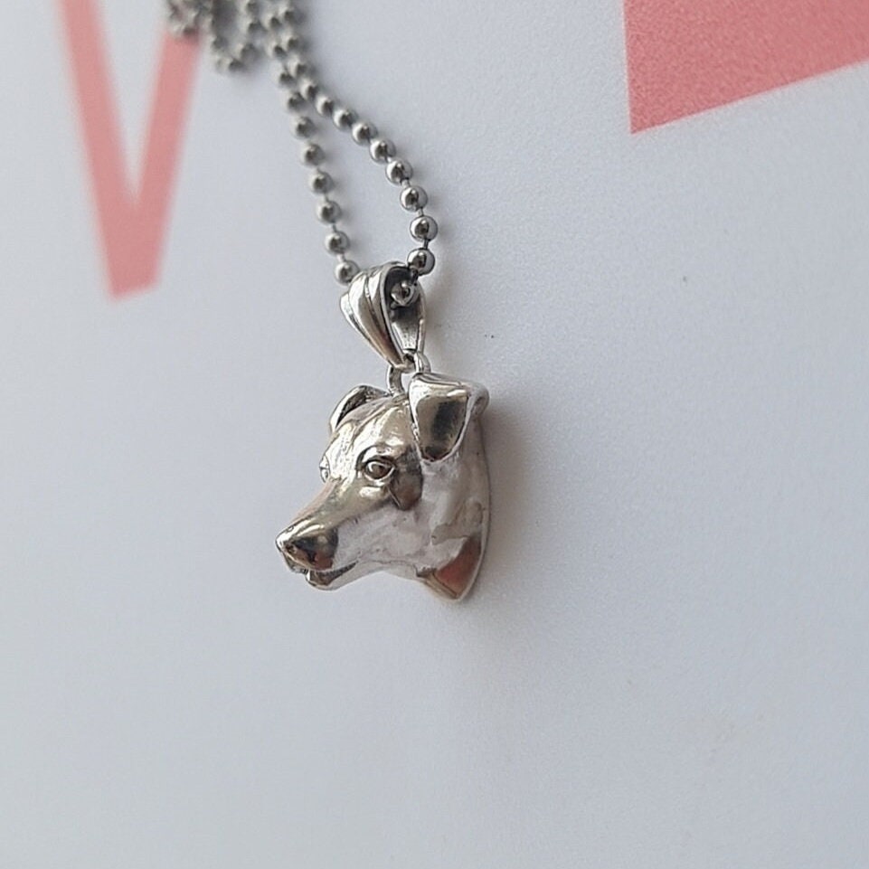 Handmade Sterling Silver Jack Russell Dog Pendant - Minimalist Jewelry