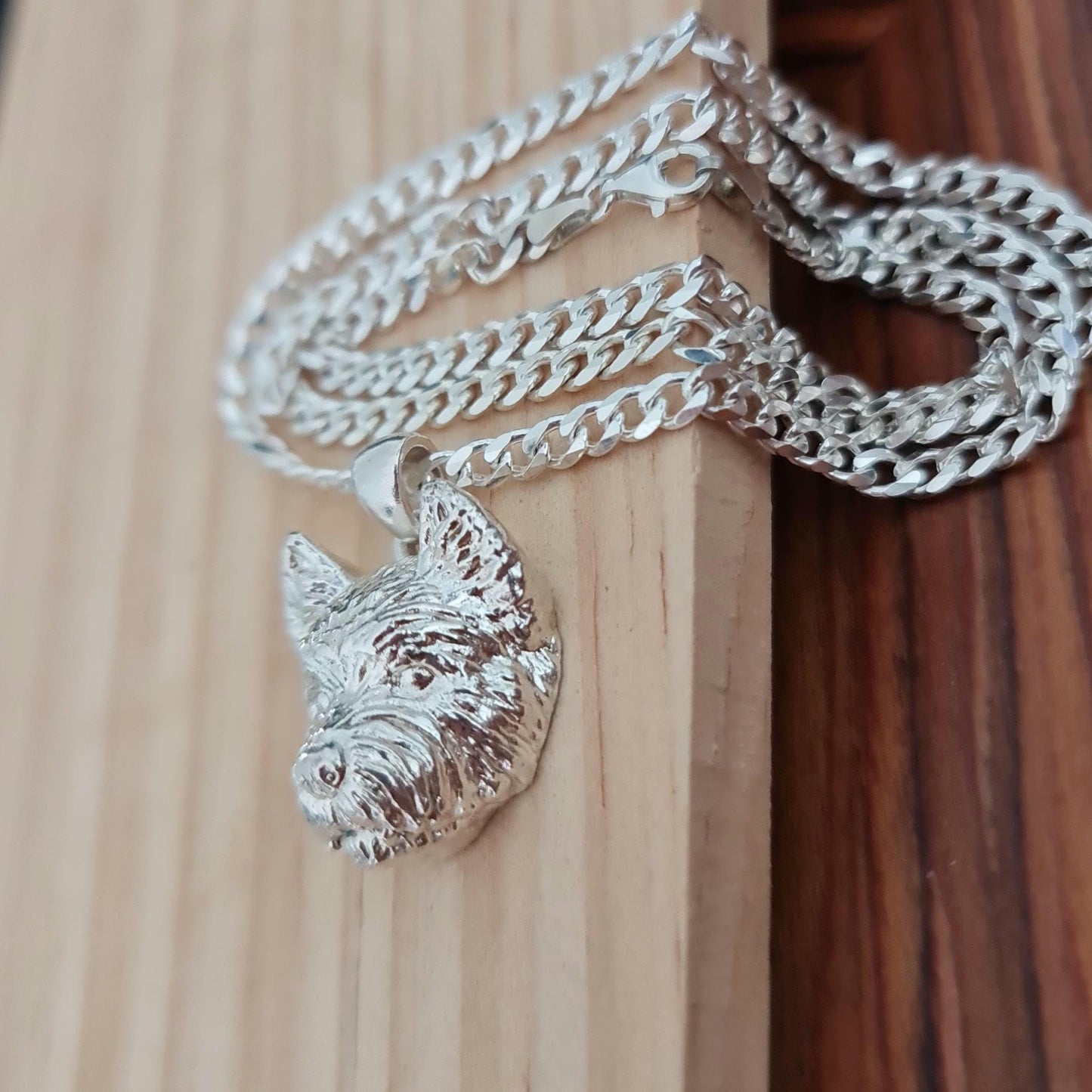 Handmade Sterling Silver Westie Pendant - Dog Lover Gift