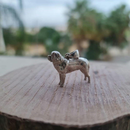 Handmade St. Bernard Silver Pendant: Dog Lover Gift