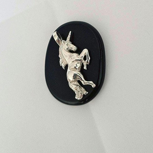 Handmade Sterling Silver Unicorn Necklace: Fantasy Mythology Charm