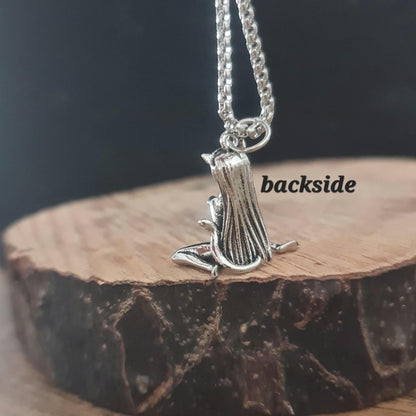 Anime Catgirl Pewter Necklace: Art Deco Cosplay Jewelry