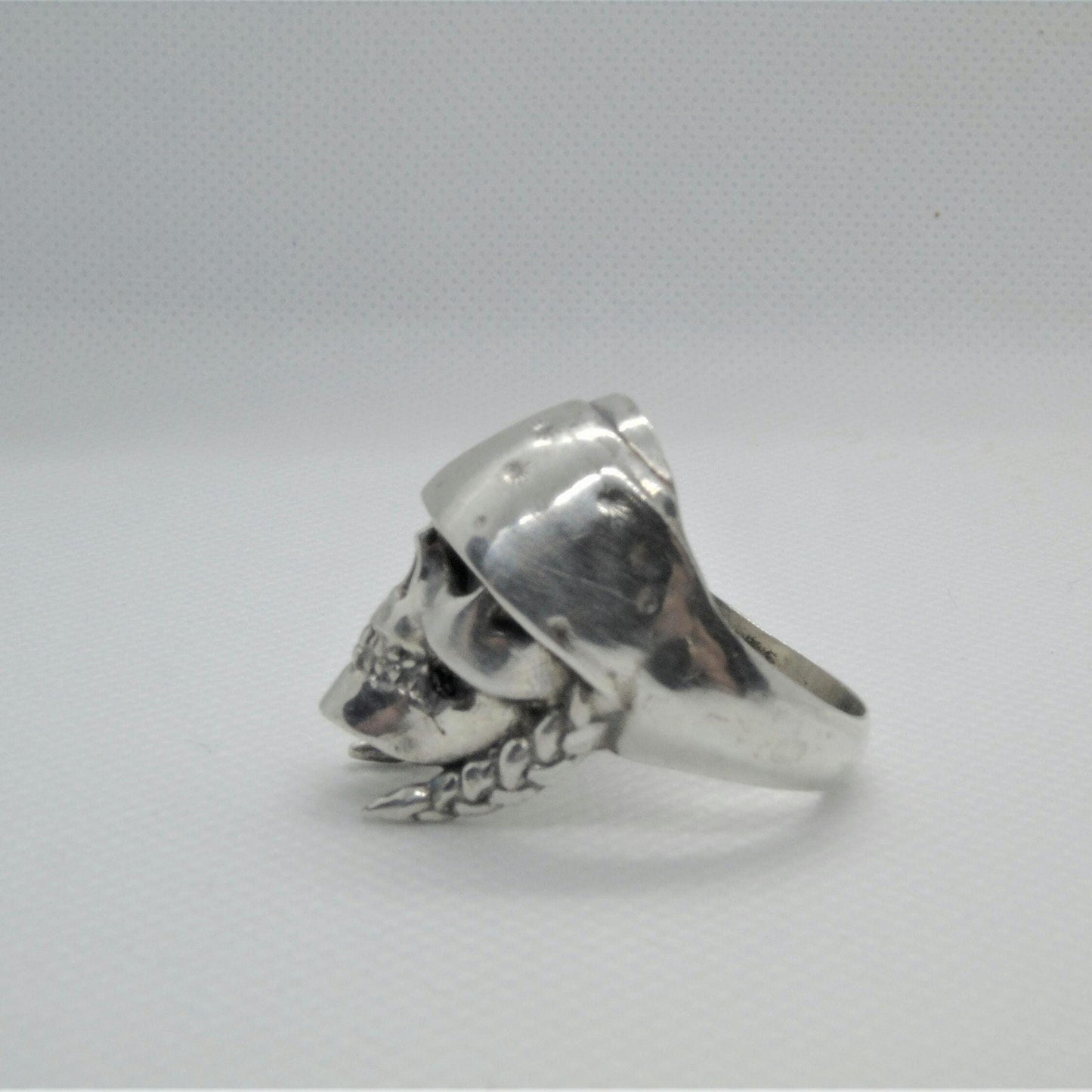 Handmade Gothic Sterling Silver Mexican Skull Ring