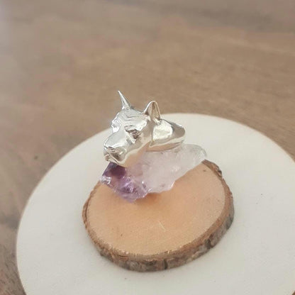 Handmade Great Dane Statement Ring - Intricate Breed Representation - Solid 925 Silver Construction - Perfect for Dog Enthusiasts