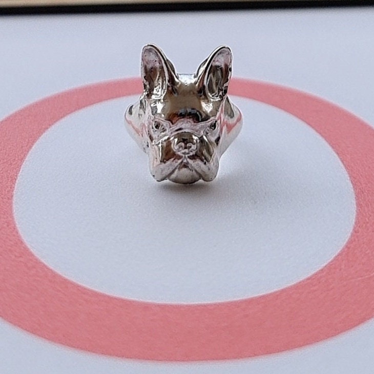 French Bulldog Ring: A Stylish Tribute to Your Four-Legged Companion -  Sterling Silver 925