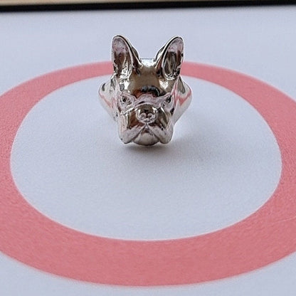 French Bulldog Ring: A Stylish Tribute to Your Four-Legged Companion -  Sterling Silver 925