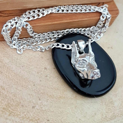 Handmade Sterling Silver Doberman Pendant: Dog Lover Statement Piece
