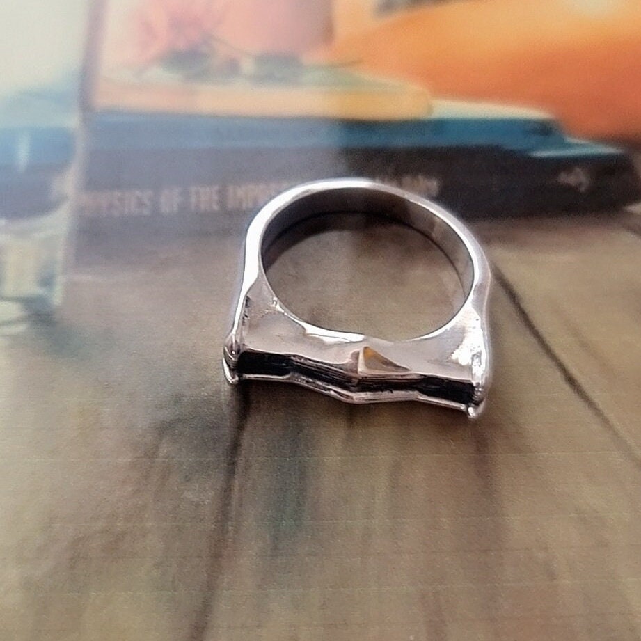 Handmade Silver 1967 Classic Car Ring: Bold Automotive Jewelry