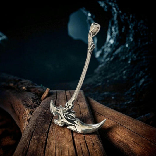 Kayn Scythe Pendant: 925 Sterling Silver LoL Gamer Necklace