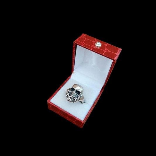 Samurai Japanese  Skull Ring   Sterling Silver Art, Ancient & Modern Japanese Style