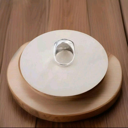 Handmade Sterling Silver 8 Ball Ring: Billiard Inspired Statement Jewelry