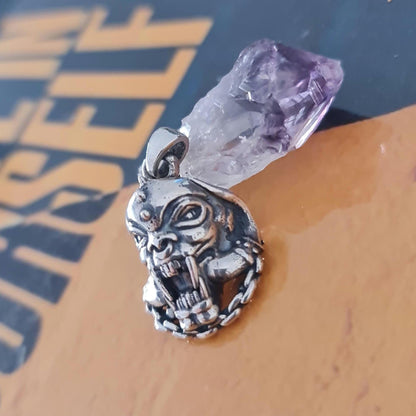 Motorhead Snaggletooth War Pig Pendant-  Sterling Silver-Heavy Duty Design for the Ultimate Rockstar