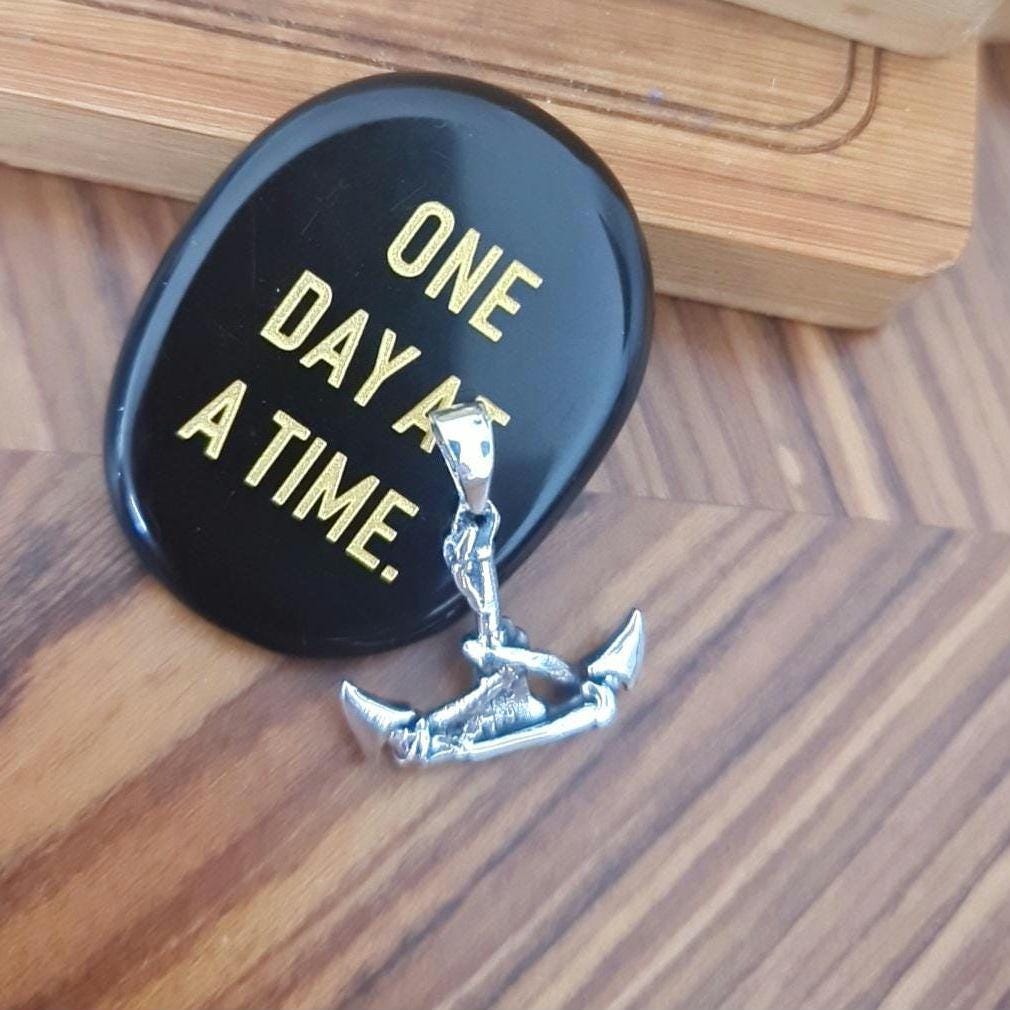 Sterling Silver Nautilus Anchor Pendant: League of Legends Gamer Necklace