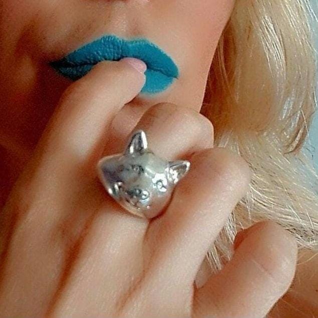 Handmade 925 Sterling Silver Shiba Inu Ring: Dog Lover Jewelry