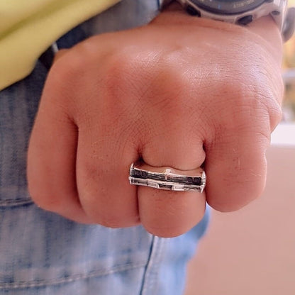 Handmade Silver 1967 Classic Car Ring: Bold Automotive Jewelry