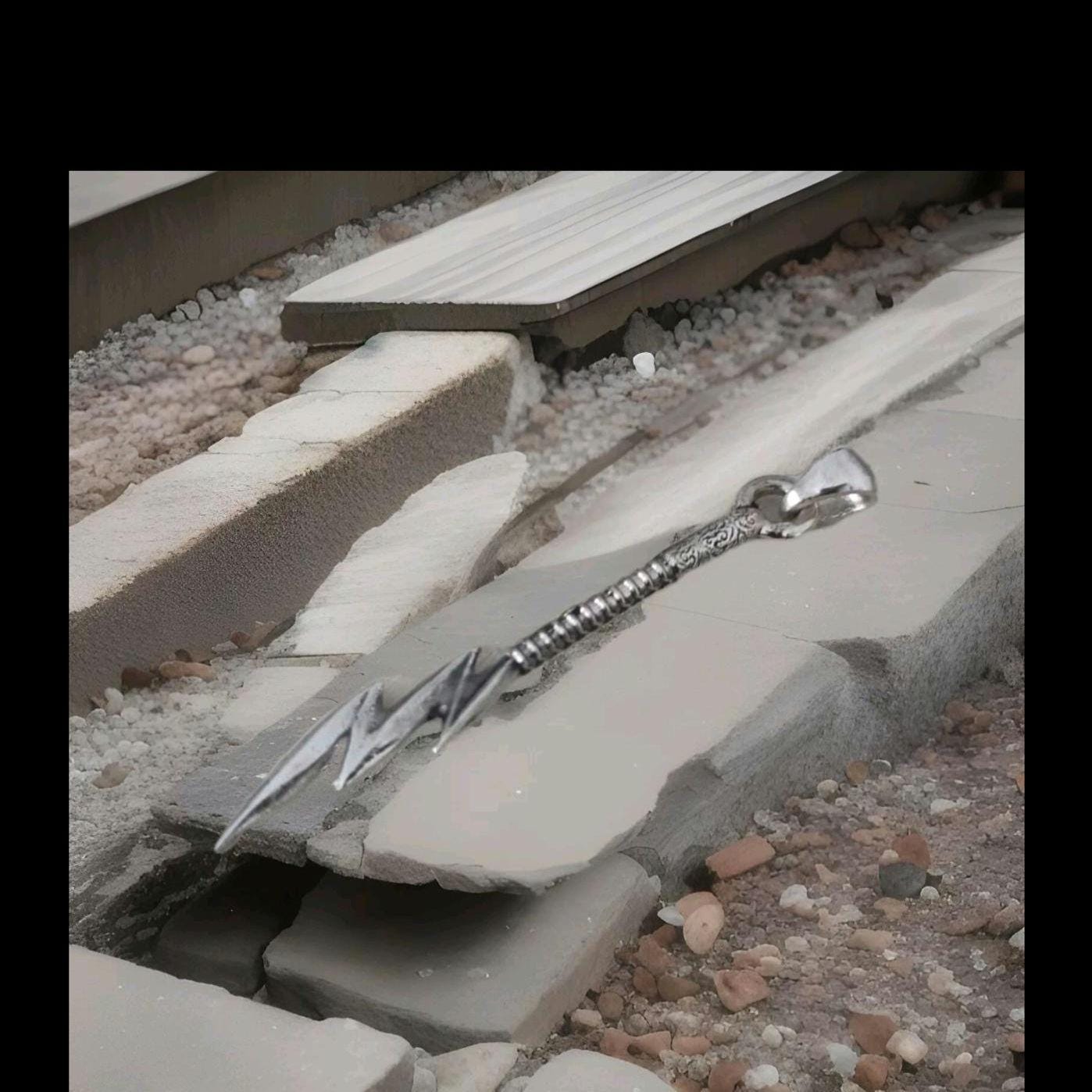 Sterling Silver Lightning Bolt Pendant: Mythical Thunder Flash Necklace