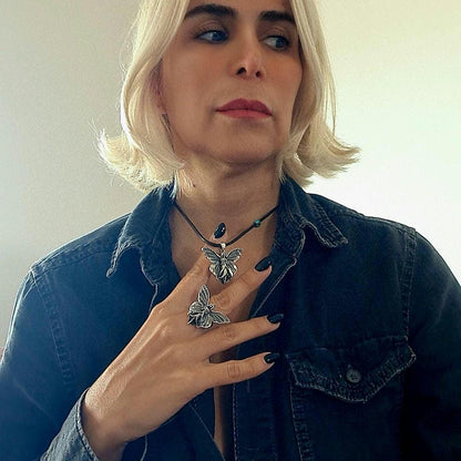 Dainty Fairy Statement Ring Fantasy Winged Faerie Princess ,Sterling Silver