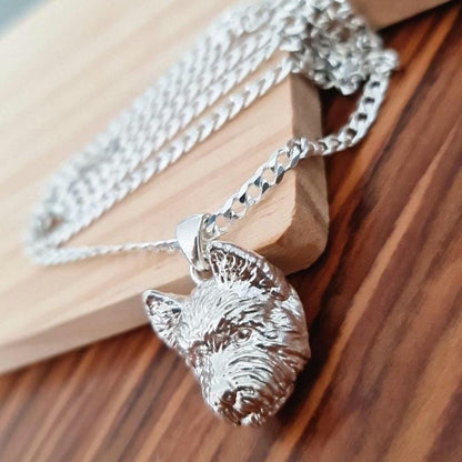 Handmade Sterling Silver Westie Pendant - Dog Lover Gift