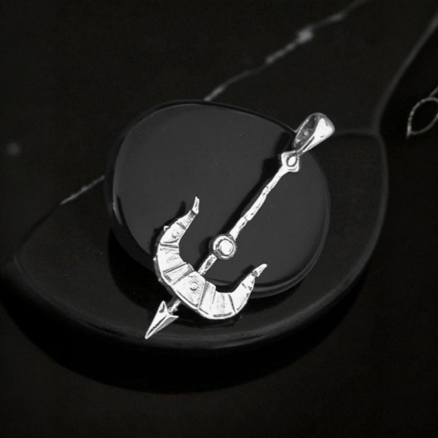 Sterling Silver Vayne Crossbow Pendant: Handmade LoL Gamer Necklace