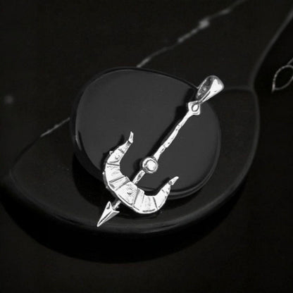 Sterling Silver Vayne Crossbow Pendant: Handmade LoL Gamer Necklace