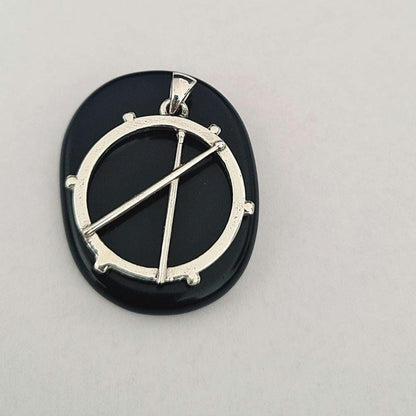 Handmade Sterling Silver Drum Pendant: Rockstar Musician Gift