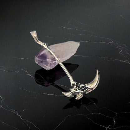 Kayn Scythe Pendant: 925 Sterling Silver LoL Gamer Necklace