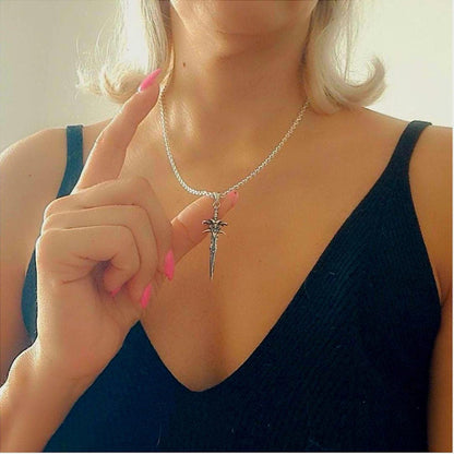 Frostmourne Sword Pendant , Wow, World of Warcraft  , Lich King,  Handmade 925 Sterling Silver