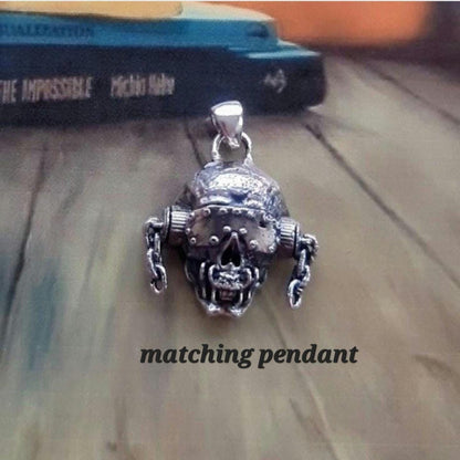 Handmade Sterling Silver Megadeth Vic Rattlehead Skull Ring - Heavy Metal Biker Jewelry