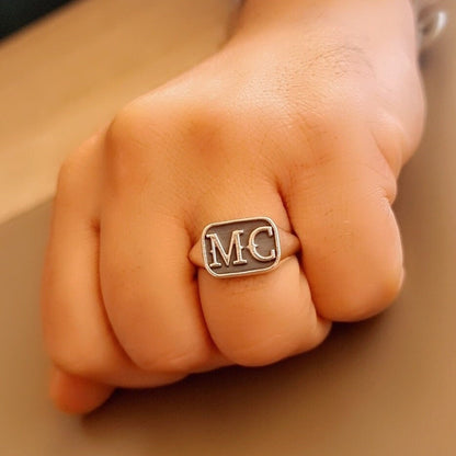Sterling Silver Biker Ring: Edgy Outlaw Motorcycle Jewelry