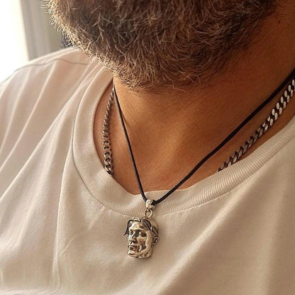 Sterling Silver Rapper Pendant - Gothic Rockstar Jewelry