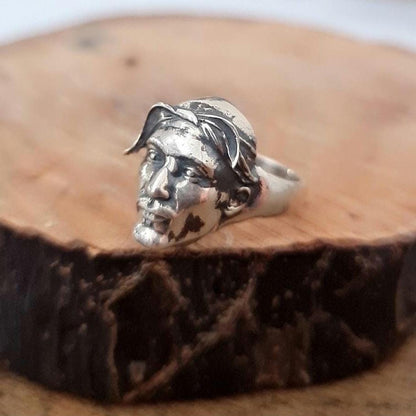 Handmade Sterling Silver iconic  Rapper Ring