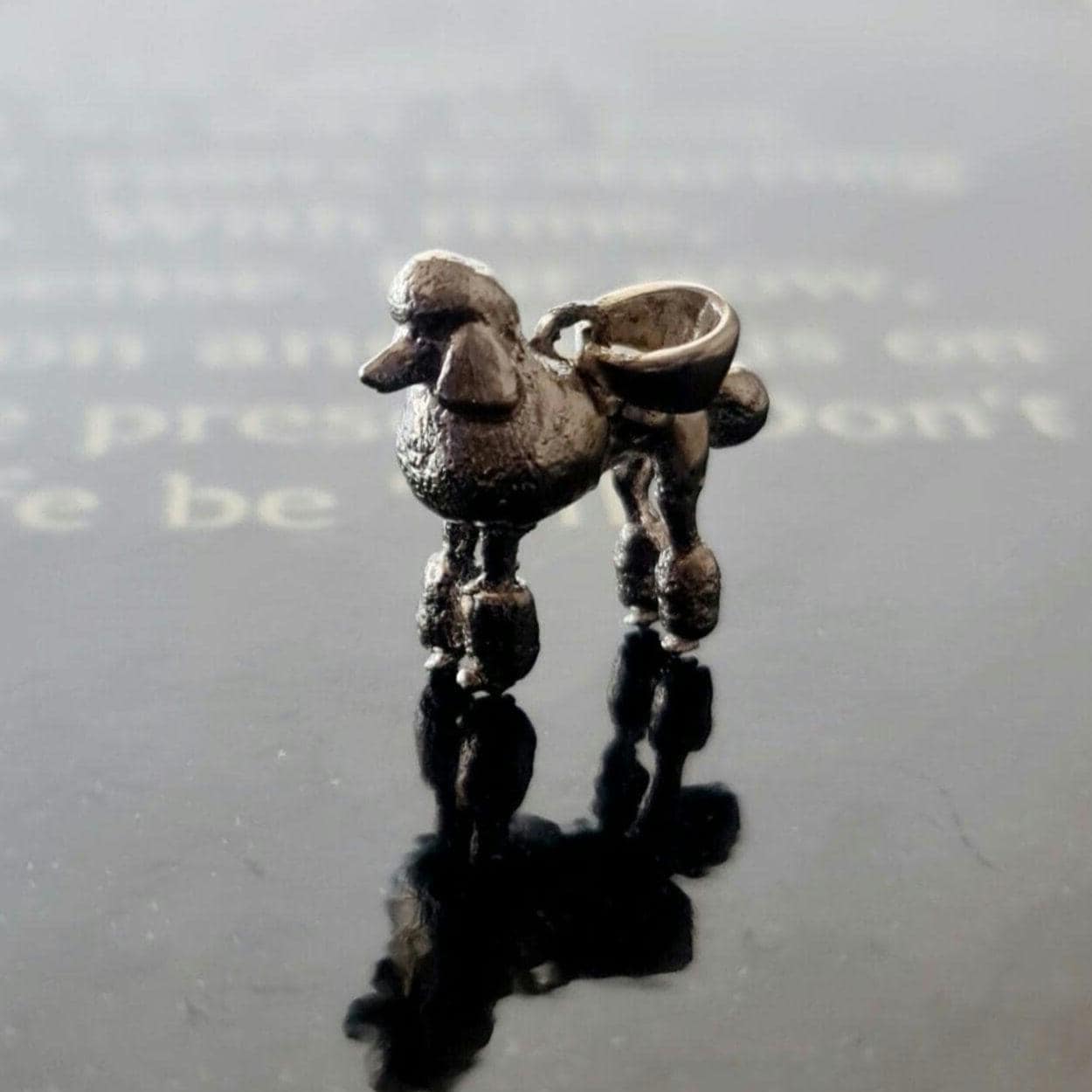 Handmade Sterling Silver Poodle Pendant: Dog Lover Gift