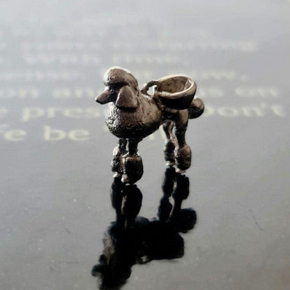 Handmade Sterling Silver Poodle Pendant: Dog Lover Gift