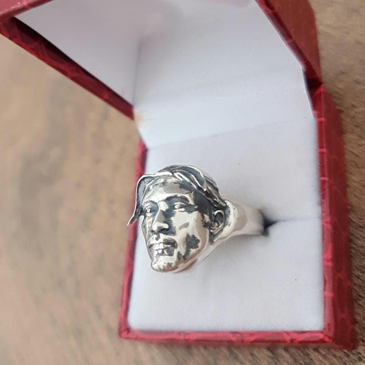 Handmade Sterling Silver iconic  Rapper Ring