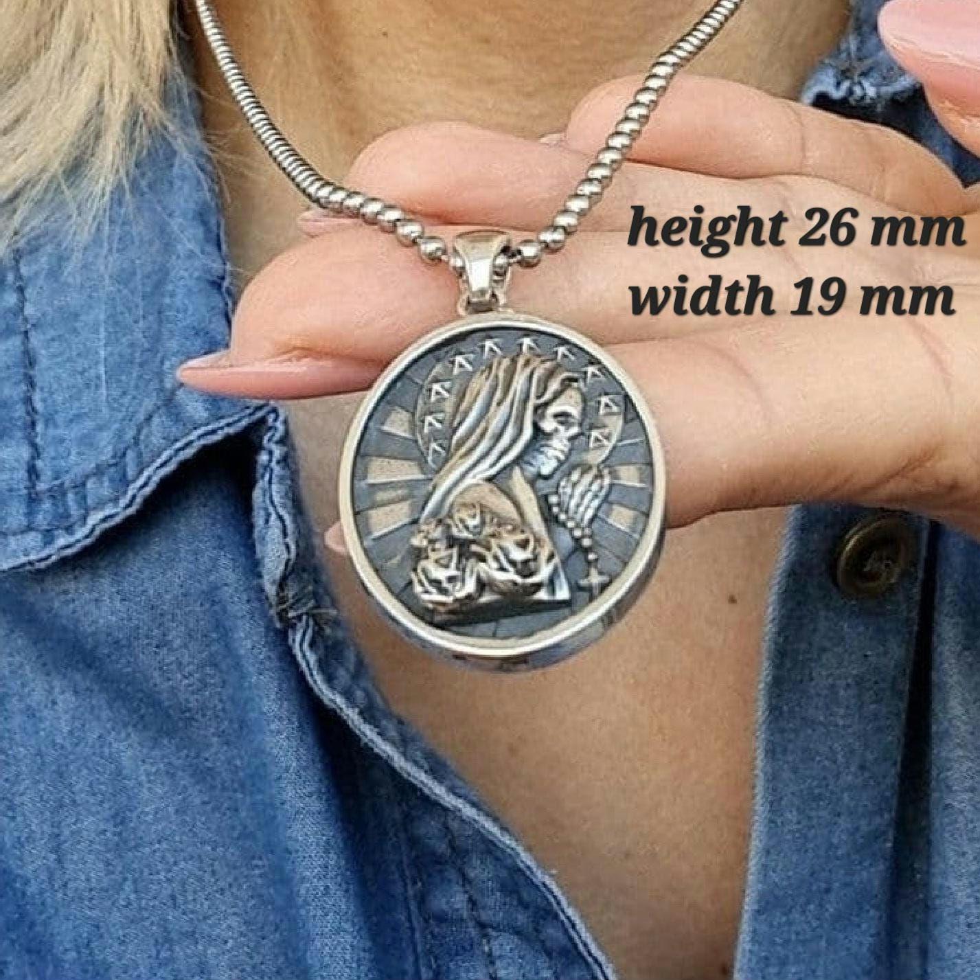 La Santa Muerte praying Pendant -Precious Symbol of Belief and Protection  - Saint Death