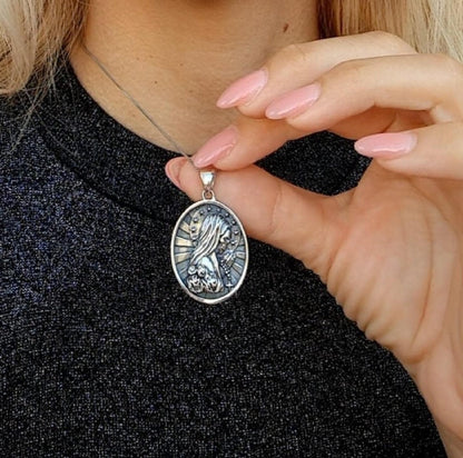 La Santa Muerte praying Pendant -Precious Symbol of Belief and Protection  - Saint Death