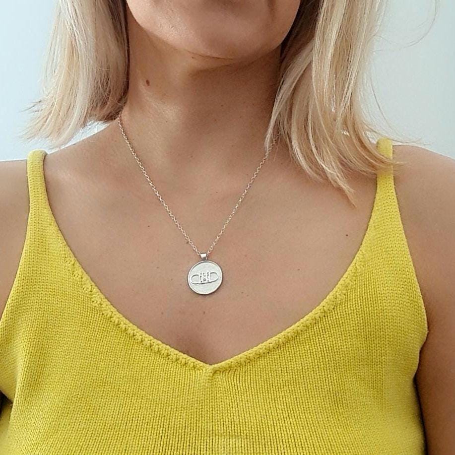 11:11  Infinity Angel Number Sterling Silver Pendant - Inspirational Charm