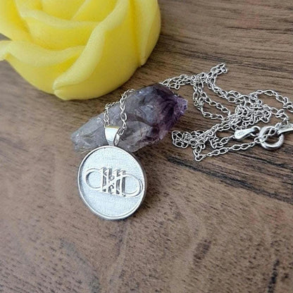 11:11  Infinity Angel Number Sterling Silver Pendant - Inspirational Charm