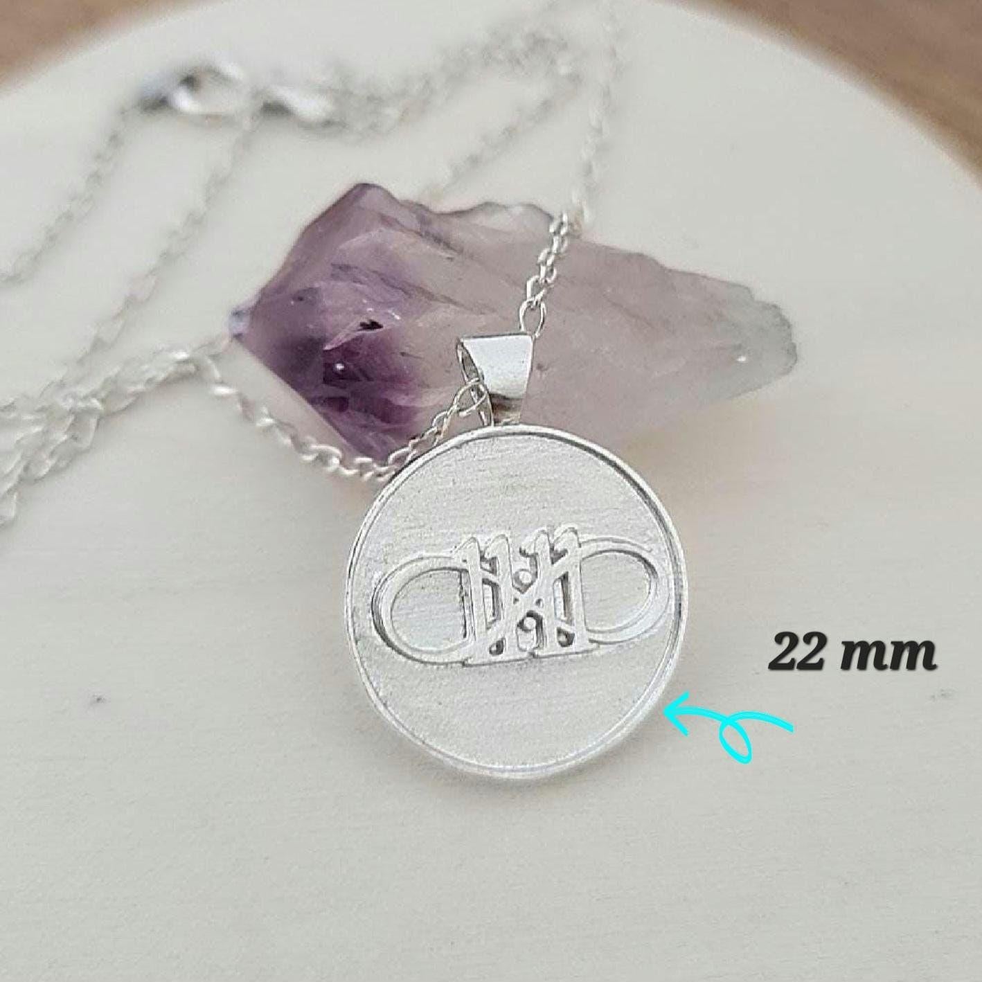 11:11  Infinity Angel Number Sterling Silver Pendant - Inspirational Charm