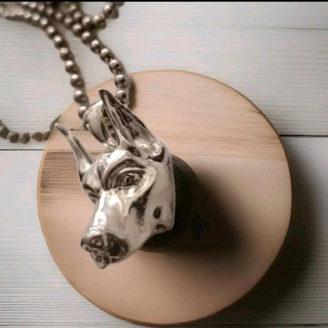 Sterling Silver Doberman Pendant: Dog Lover Statement Piece