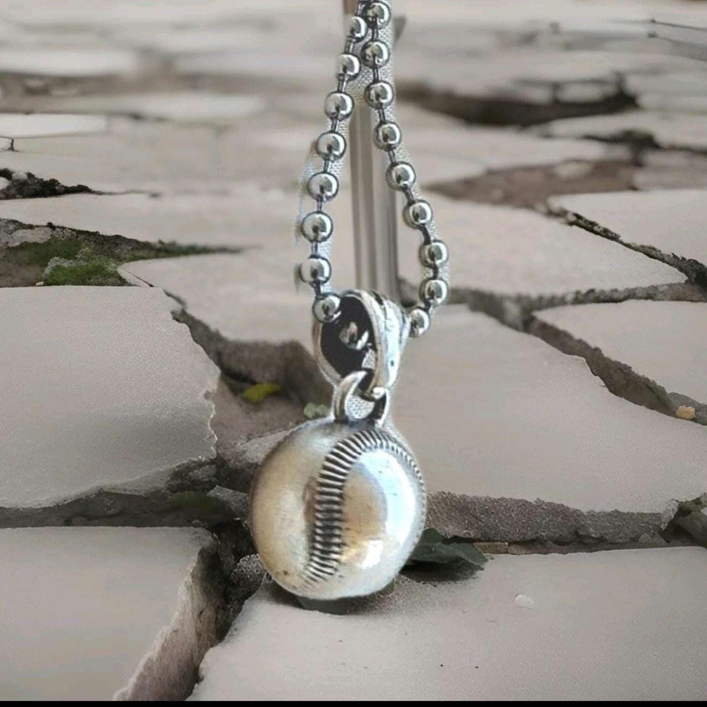 Baseball Sterling SilverPendant : Baseball Fan's  Gift