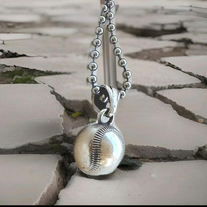 Baseball Sterling SilverPendant : Baseball Fan's  Gift