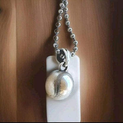 Baseball Sterling SilverPendant : Baseball Fan's  Gift